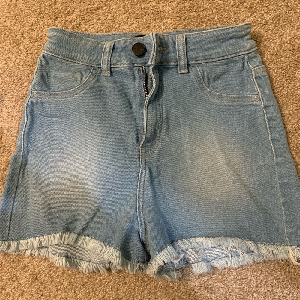 Fit Jeans Arctic Light Blue Denim Shorts NWT